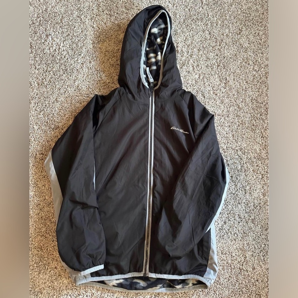 Boys Eddie Bauer reversible jacket Sz Medium